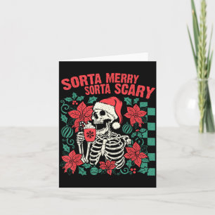 Carte Père Noël squelette drôle assez joyeux assez Y Sok
