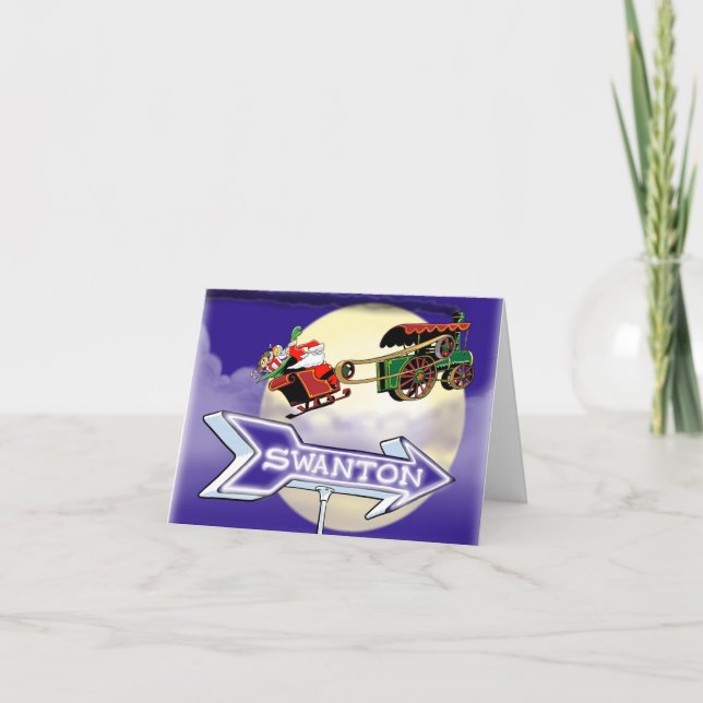 Carte Père Noël Steam Tractor Swanton (Devant)