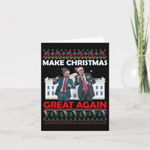 Carte Père Noël Trump Dance Rendre Noël magnifique à nou
