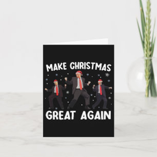 Carte Père Noël Trump Dance Rendre Noël magnifique à nou