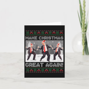 Carte Père Noël Trump Danse Rendre Noël super moche