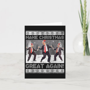 Carte Père Noël Trump Danse Rendre Noël super moche