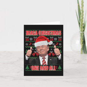 Carte Père Noël Trump Noël Humour Funny Trump Noël 1