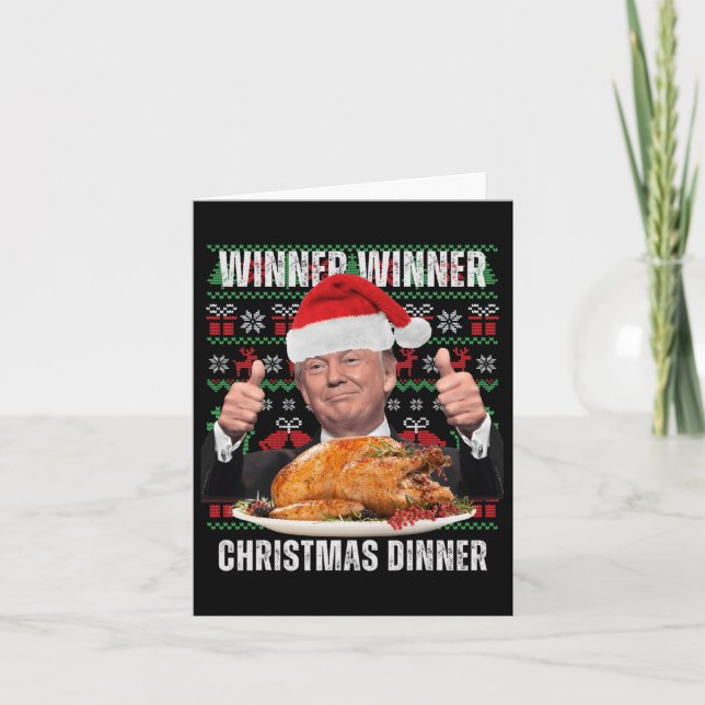 Carte Père Noël Trump Noël Humour Funny Trump Noël 4 (Devant)