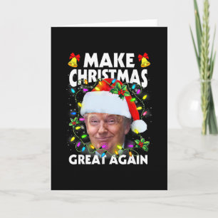 Carte Père Noël Trump Rendez à Noël sa grandeur Ugly Xma