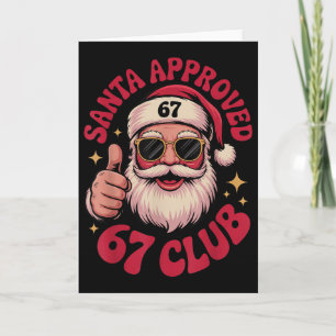 Carte Père Noël Vintage Approuvé 67 Club - Noël Drôle 6
