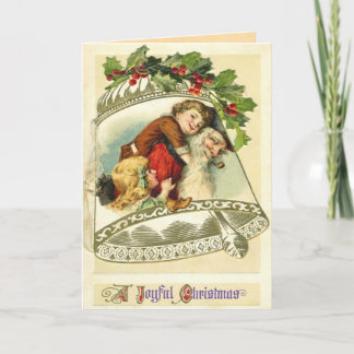 Carte Père Noël Vintage Christmas