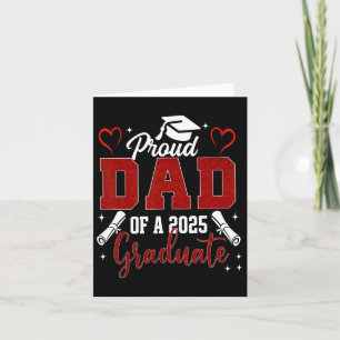 Carte Père Supérieur 2025 Graduation Fière Papa D'Une Ar