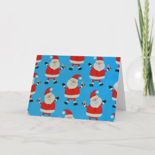 Carte Pères Noël heureux