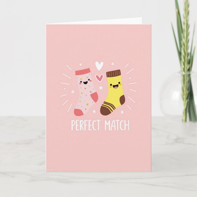 Carte Perfect Match Socks Card (Devant)