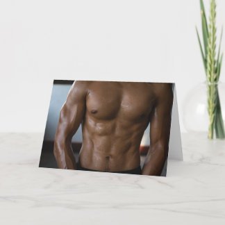 Carte Perfect Perspiration Hot Guy Greetings Card