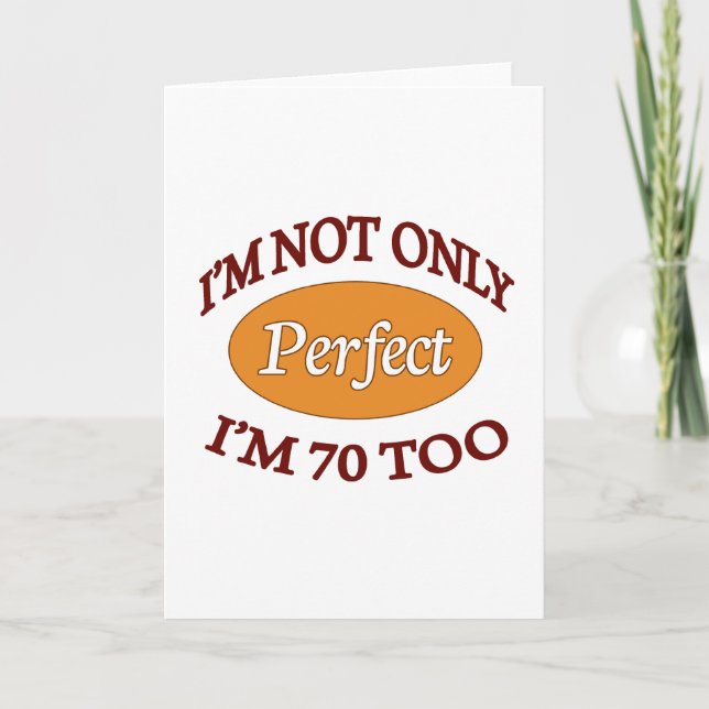 Carte Perfectionnez 70 ans (Devant)