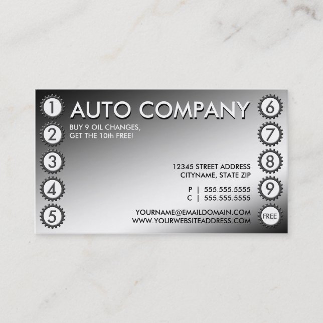 carte perforée brillante de vitesses (Devant)