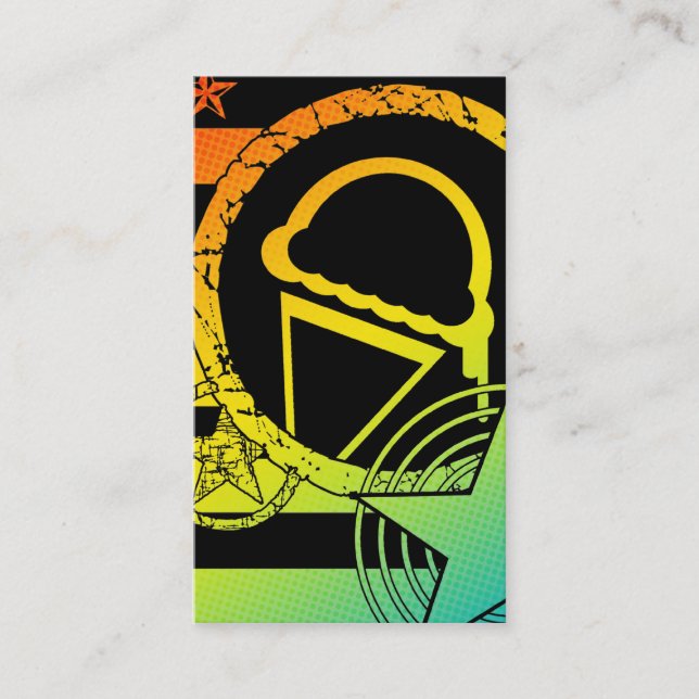 carte perforée de dripz de crème glacée (Devant)