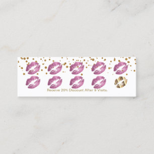 Carte perforée de fidélité - parties scintillan