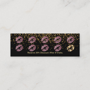 Carte perforée de fidélité - parties scintillan
