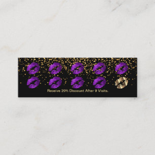 Carte perforée de fidélité - 💋 pourpre de l