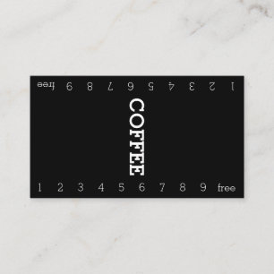 Carte perforée simple de café de fidélité de
