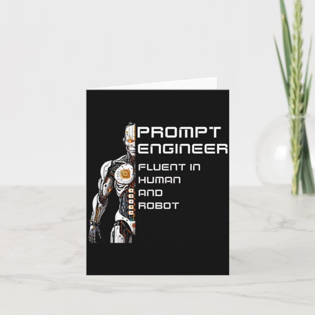 Carte Performance de l'ingénieur de prompt Ai (Devant)