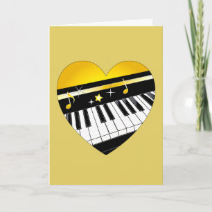 Carte Performance piano ou congratulations recitales