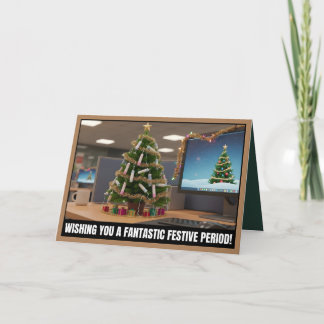 Carte Période de fête amusante Noël