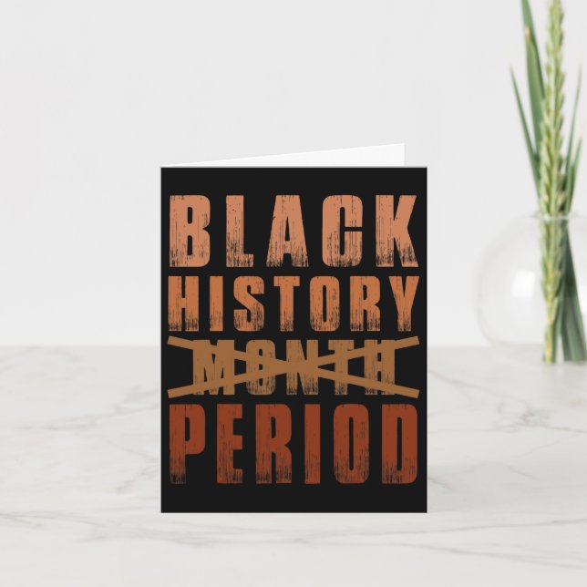 Carte Période du mois de l'histoire noire Melanin Amériq (Devant)