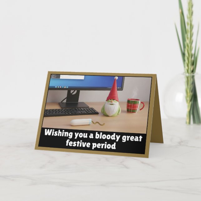 Carte Période festive drôle (Devant)