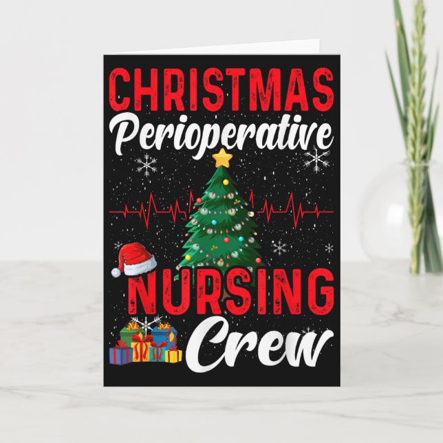 Carte Perioperative Nurse Pre Op Nursing Christmas Crew  (Devant)