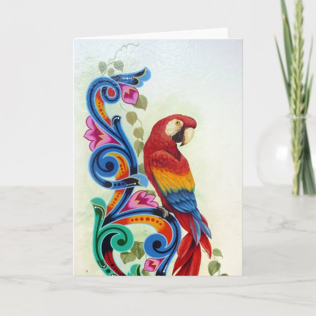 Carte perroquet (Devant)