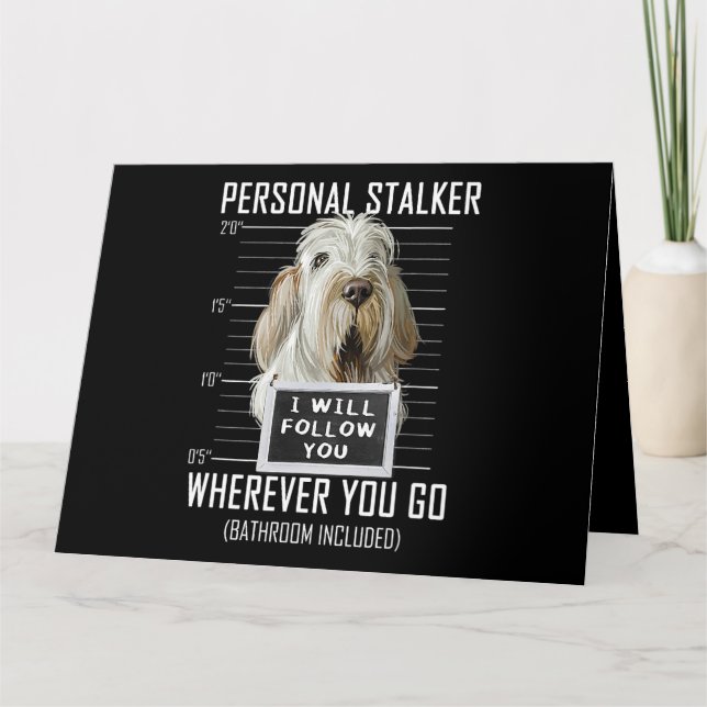 Carte Personal Stalker Dog Spinone Italiano I Will Follo (Devant)