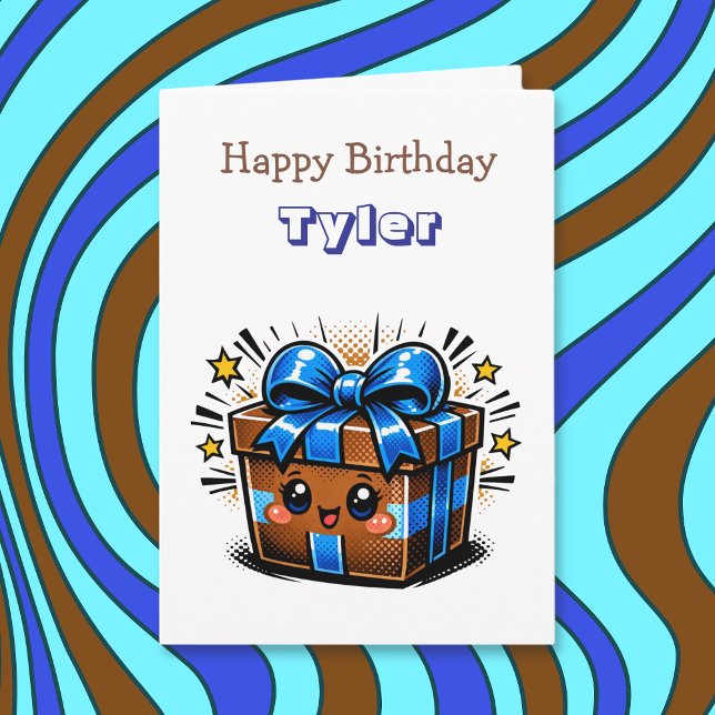 Carte Personalized Boy's Birthday | Cupcake  (Créateur téléchargé)