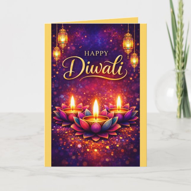 Carte Personalized Diwali Celebration Festival Card (Devant)