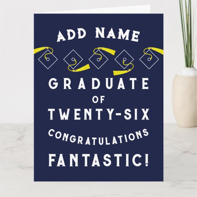 Carte Personalized Graduation 2026 (Devant)