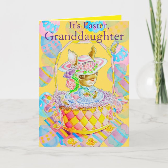 Carte Personalized Granddaughter's Easter Greeting Card  (Devant)