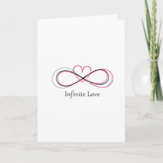 Carte Personalized Infinite Love 1 Valentine Card