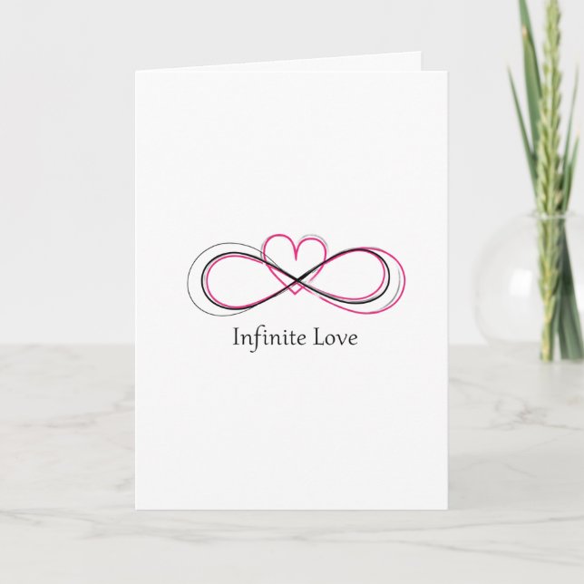 Carte Personalized Infinite Love 1 Valentine Card (Devant)