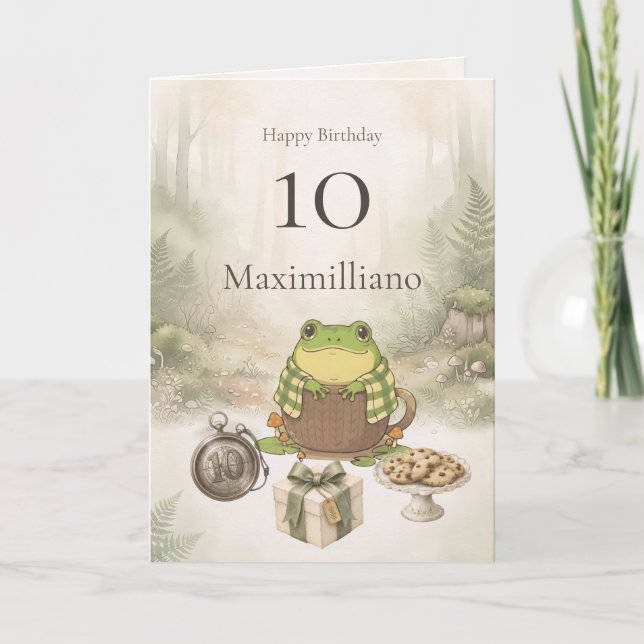 Carte Personalized Meet Zochi 10th Birthday  (Devant)
