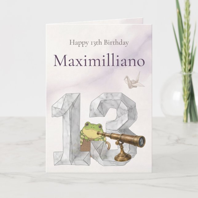 Carte Personalized Meet Zochi 13th Birthday  (Devant)