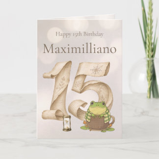 Carte Personalized Meet Zochi 15th Birthday