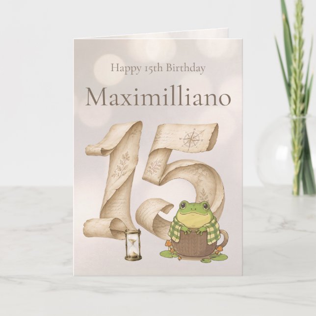Carte Personalized Meet Zochi 15th Birthday  (Devant)