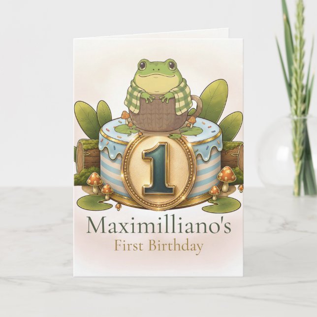 Carte Personalized Meet Zochi 1st Birthday  (Devant)
