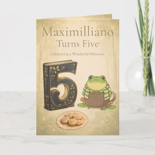 Carte Personalized Meet Zochi 5th Birthday  (Devant)