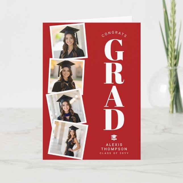 Carte Personalized Modern School College Graduation  (Devant)