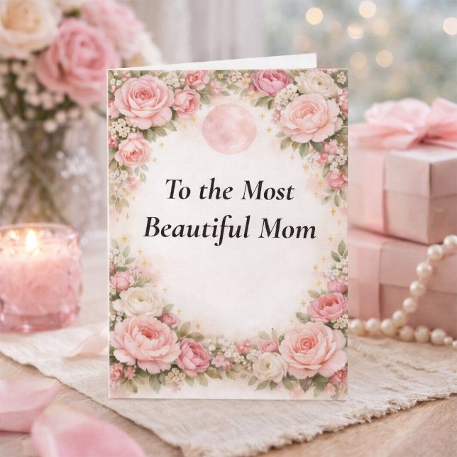 Carte Personalized Mother's Day Card for Beautiful Mom (Créateur téléchargé)
