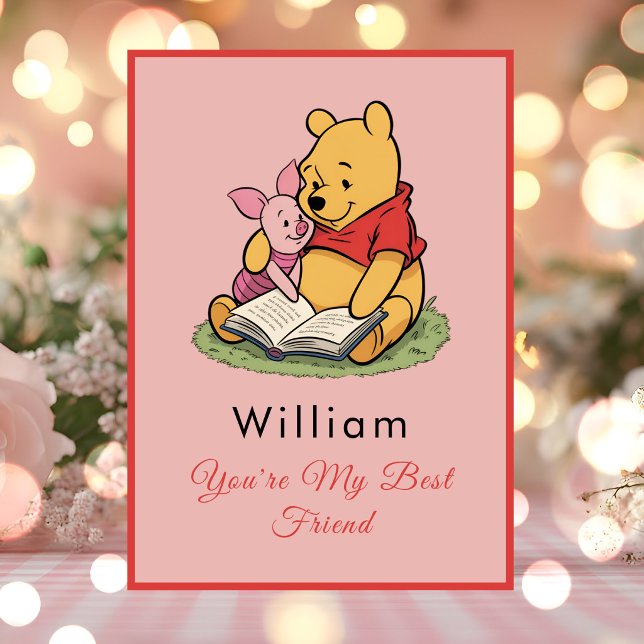 Carte Personalized Pooh Bear Friendship (Créateur téléchargé)