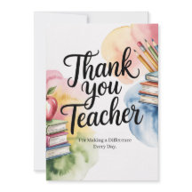 Personalized Thank You Teacher