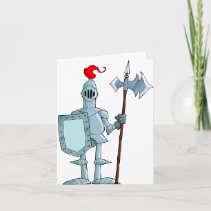 Carte Personnage de chevalier en armure médiévale
