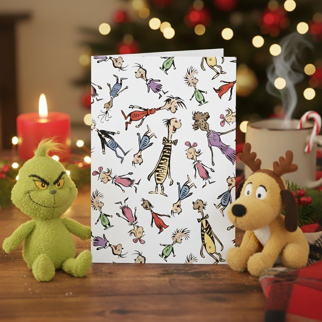 Carte Personnages de Whoville de Dr. Seuss Motif Festif (Créateur téléchargé)