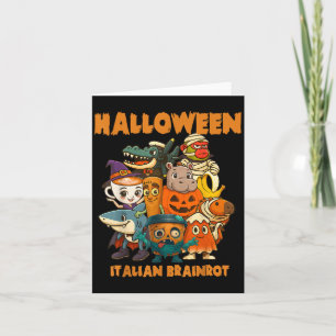 Carte Personnages Italiens Brainrot Thèmes Halloween Cos