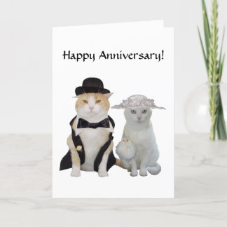 Carte Personnalisable Anniversaire de chats, chats et ch